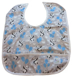 Up in The Air Panda Water Proof Bib with Pocket
