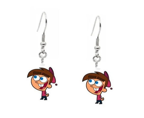 Boutique Earrings Boy Cartoon