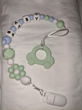 Vehicle Car Silicone Teether Chewing Toy Pacifier Clip