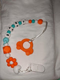 Vehicle Car Silicone Teether Chewing Toy Pacifier Clip