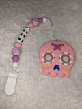 Halloween SILICONE TEETHER CHEWING TOY PACIFIER CLIP