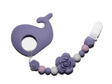 Sea Ocean Critters Silicone Teether Chewing Toy Pacifier Clip