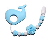 Sea Ocean Critters Silicone Teether Chewing Toy Pacifier Clip