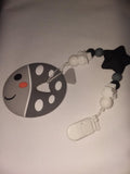 Sea Ocean Critters Silicone Teether Chewing Toy Pacifier Clip