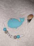 Sea Ocean Critters SILICONE TEETHER CHEWING TOY PACIFIER CLIP