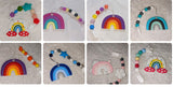 Rainbow Silicone Teether Chewing Toy Pacifier Clip