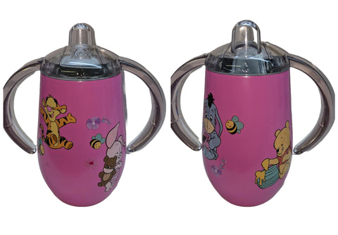 Bear New 10 Ounce Stainless Steel Sippy Training Cup With Handle