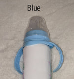 Pony Blue New 8 Ounce Stainless Steel Bottle With Handle