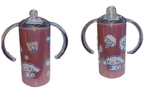 Bunny New 12 Ounce Stainless Steel Sippy Training Cup With Handle