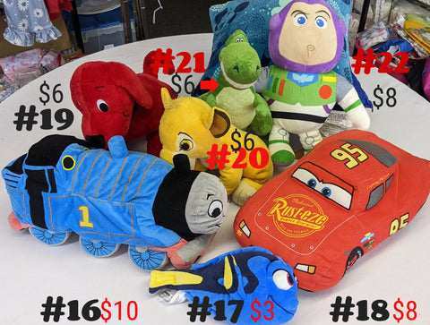 Train - Buzz - Dory - Cat Stuffies Second Chance Toys