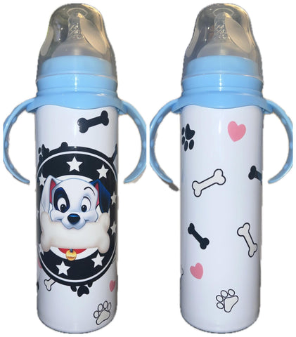 Pup Dog New 8 Ounce Stainless Steel Bottle With Handle