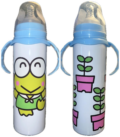 Frog New 8 Ounce Stainless Steel Bottle With Handle