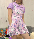 Kawaii Goth Jumper Skirt Dress with POCKETS