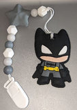 Hero SILICONE TEETHER CHEWING TOY PACIFIER CLIP