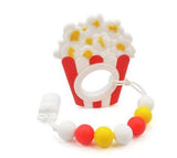 Food SILICONE TEETHER CHEWING TOY PACIFIER CLIP