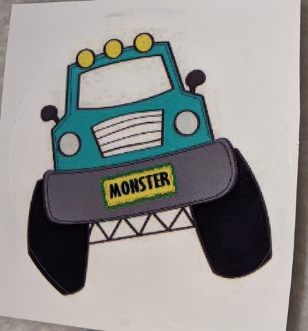 Vinyl Sticker Monsters Truck
