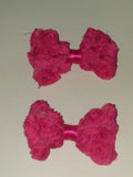 Mini chiffon rose boutique 2 pc hair bows set