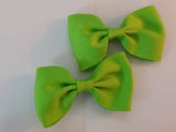 Mini Solid Color Boutique 2 pc 2.5" hair bows set