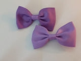 Mini Solid Color Boutique 2 pc 2.5" hair bows set