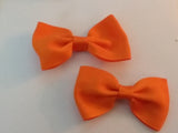 Mini Solid Color Boutique 2 pc 2.5" hair bows set