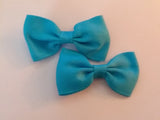 Mini Solid Color Boutique 2 pc 2.5" hair bows set