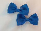 Mini Solid Color Boutique 2 pc 2.5" hair bows set