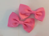 Mini Solid Color Boutique 2 pc 2.5" hair bows set