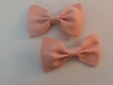 Mini Solid Color Boutique 2 pc 2.5" hair bows set