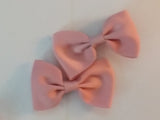 Mini Solid Color Boutique 2 pc 2.5" hair bows set