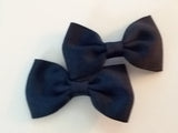 Mini Solid Color Boutique 2 pc 2.5" hair bows set