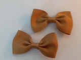 Mini Solid Color Boutique 2 pc 2.5" hair bows set