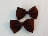 Mini Solid Color Boutique 2 pc 2.5" hair bows set