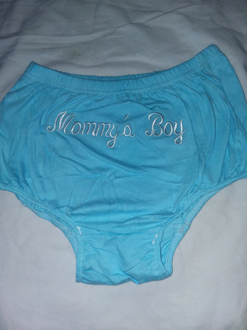 * Mommy's Boy Embroider Cotton Bloomers "On Front" short Clearance