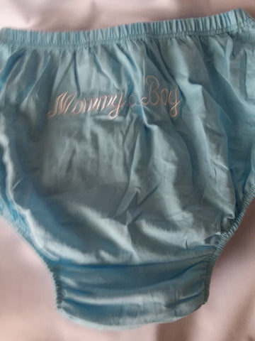 New Mommy's Boy Embroider Cotton Bloomers "On BACK" Shorts Clearance 4X only