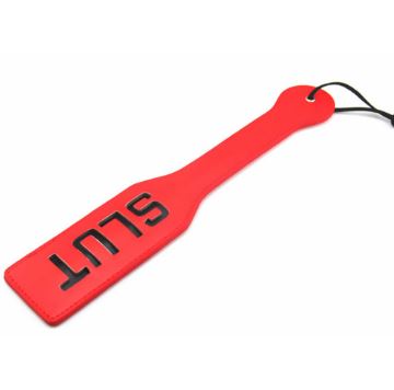Paddle Fetish PU Leather Spanking Paddle SLUT