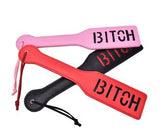 Paddle Fetish PU Leather Spanking Paddle Bitch
