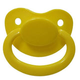 Yellow New Large Plain Color Adult Pacifier