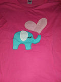 * Clearance Pink Elephants Cotton Shirt S & L only