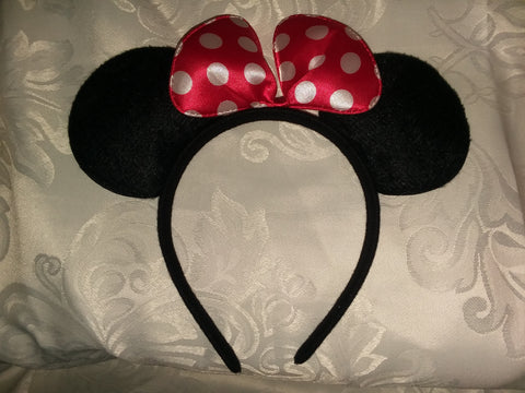 Mouse Ears Head Band Boutique Hair Bow