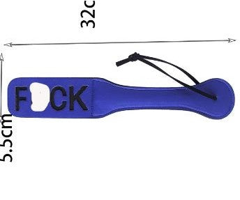 Paddle Fetish PU Leather Spanking Paddle Blue Fuck