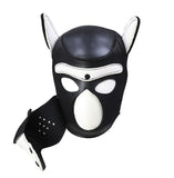 Dog Cosplay Hood Puppy Pet Role Play Mask Red/Black