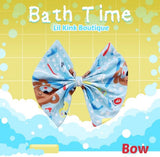 BATH TIME MATCHING Boutique Fabric Hair Bow Clearance