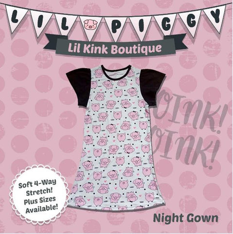 Lil Piggy Nightgown Pajamas