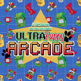 Ultra Puppy Arcade Gamer Matching Fabric Pacifier Clips - 17"