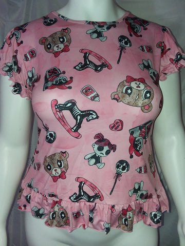 Misfit of Toys Baby Doll Shirt CLEARANCE xs only LAST ONE