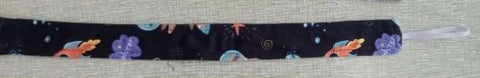 Sloths in Space MATCHING FABRIC PACIFIER CLIPS - 17"