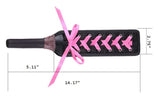 Paddle Bdsm Fetish Lovely Braiding Ribbon Leather Spanking Paddle * Purple