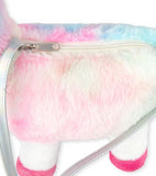 Plush Faux Fur Llamacorn Backpack Bag