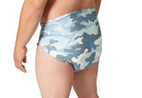 Tykables Cammies Blue Diapers ABDL Adult Diaper -1 Single Diaper Sample