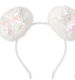 Flip Sequin Butterfly Pom Pom Hairband